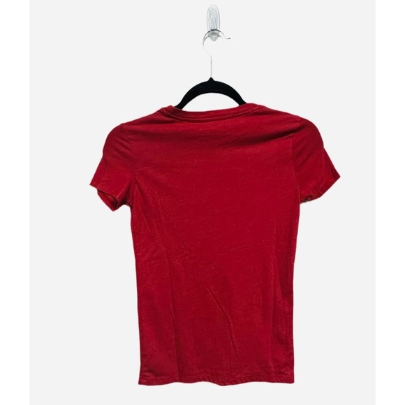 Aeropostale Classic Crew Red TShirt Women's Small Retro Script Tee - Picture 2 of 4